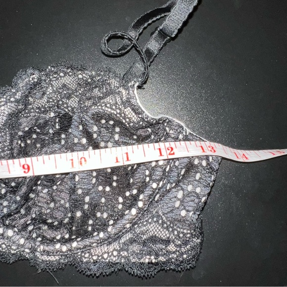 Victoria’s Secret Very Sexy Unlined Demi Bustier Black Lace Bra 34 C Lingerie - Picture 10 of 10